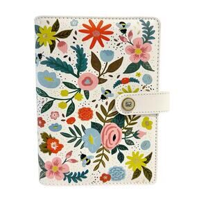 NEW Floral Binder A6 Binder 6-Ring Planner Organizer Paper Studio 7.75" x 6.125"